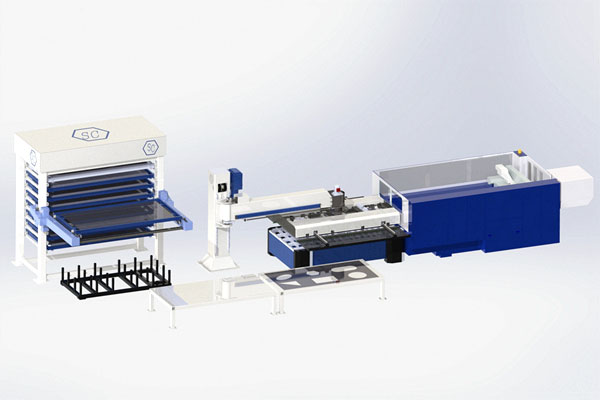 懸臂式鈑金智能料庫(kù)2